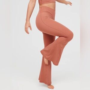 OFFLINE By Aerie Real Me High Waisted Crossover Rib Super Flare Legging